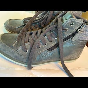Kenneth Cole Grey High-top Sneaker Boot